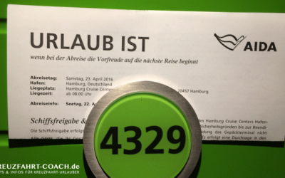 Kreuzfahrtblog 26 AIDA Check-Out – Abreiseinformationen