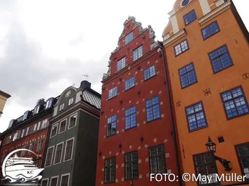 Stockholm Sehenswürdigkeiten - Gamla Stan Häuser in Gamla Stan, Stockholm