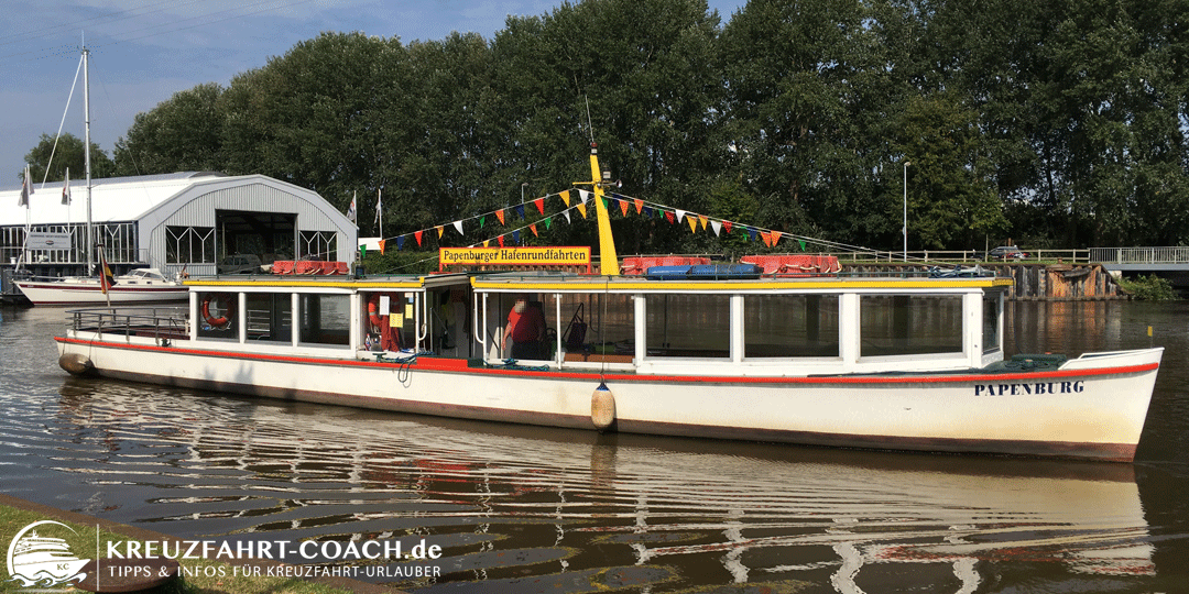 Hafenrundfahrt mit der "Papenburg" Hafenrundfahrt Papenburg - Ausflugsschiff "Papenburg"