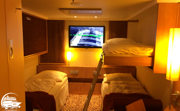 pullman-betten-aidamar-622px Pullman Betten in einer Innenkabine auf AIDAmar