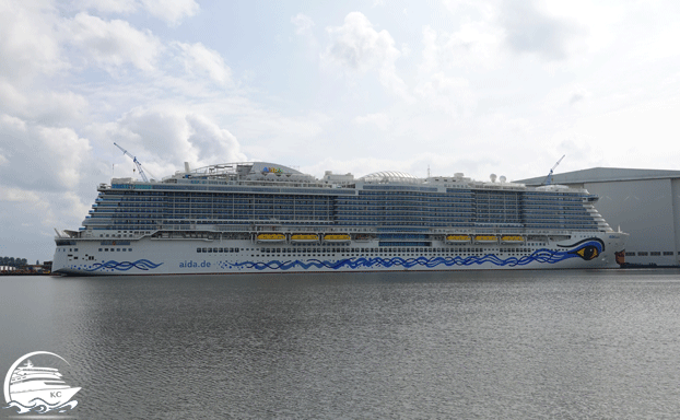 AIDAcosma in Papenburg AIDAcosma - Neues Schiff 2021