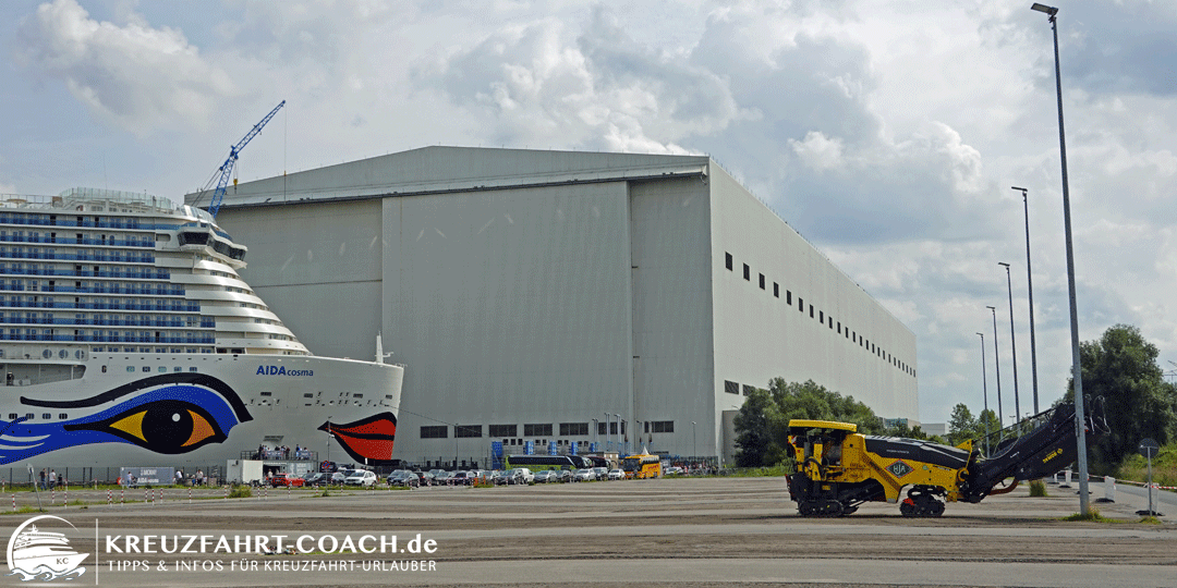 Meyer Werft Papenburg - AIDAcosma vor Baudock 2 Meyer Werft Papenburg Besichtigung