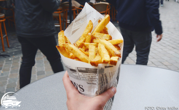 Fritten beim Café Georgette Brüssel auf eigene Faust - Fritten beim Café Georgette
