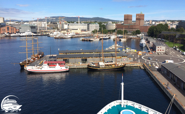Blick vom Schiff auf Oslo - Kreuzfahrten ab Deutschland nach Norwegen