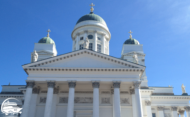 Weiße Domkirche in Helsinki