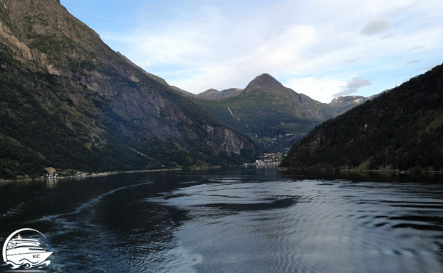 Ausflugstipps Geiranger - Auslaufen aus Geiranger