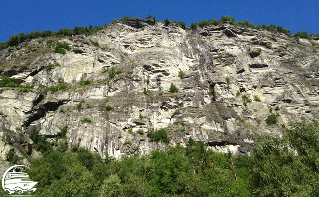 Ausflugstipps Geiranger - Felswand