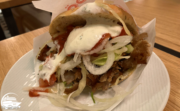 Döner AIDAnova Erfahrungen - Das Essen - Döner