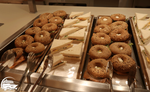 AIDAnova Erfahrungen - Das Essen - Bagels im Fuego