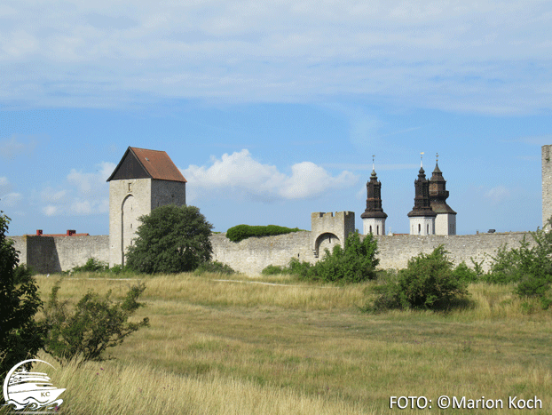 Stadtmauer und Türme vom Dom Ausflugstipps Visby - Stadtmauer und Türme vom Dom