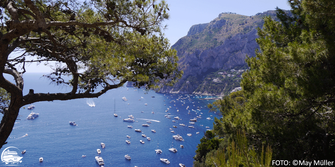Neapel auf eigene Faust - Yachten vor Capri