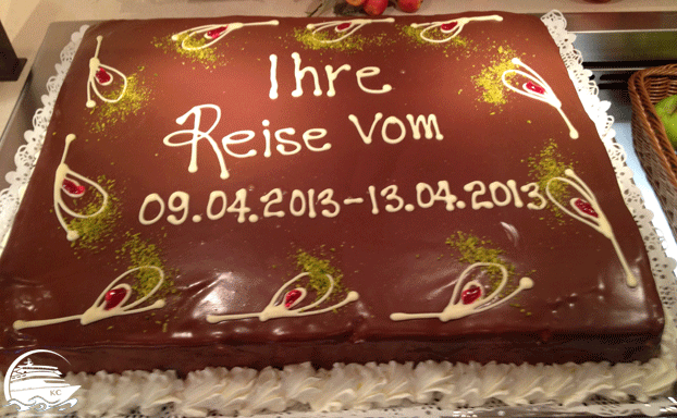 Meine erste Kreuzfahrt - Abreisetorte