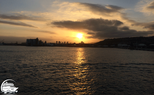 Sonnenuntergang in Barcelona