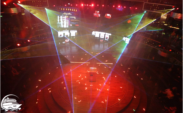 Theatrium - Lasershow AIDAnova Erfahrungen - Entertainment - Theatrium