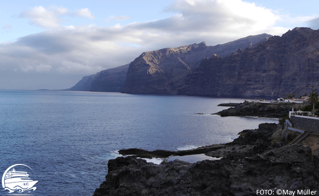 Teneriffa Sehenswürdigkeiten - Klippen Los Gigantes und Naturpool