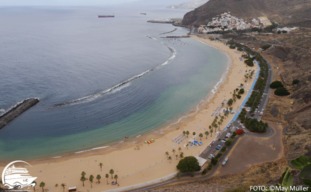 Teneriffa Sehenswürdigkeiten - Strand Las Teresitas