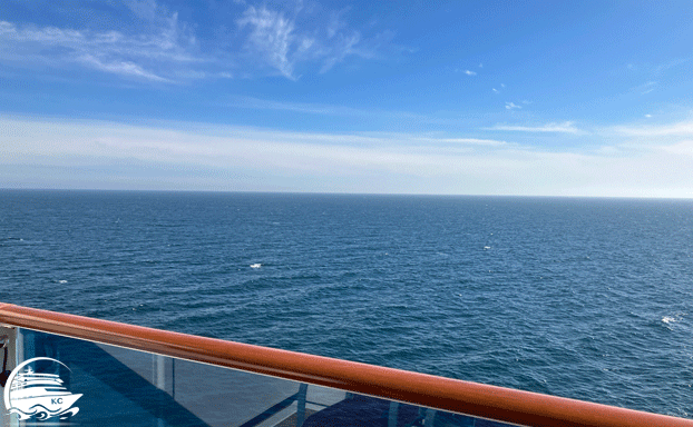 AIDA Verandakabine - Ausblick von der Veranda auf das Meer