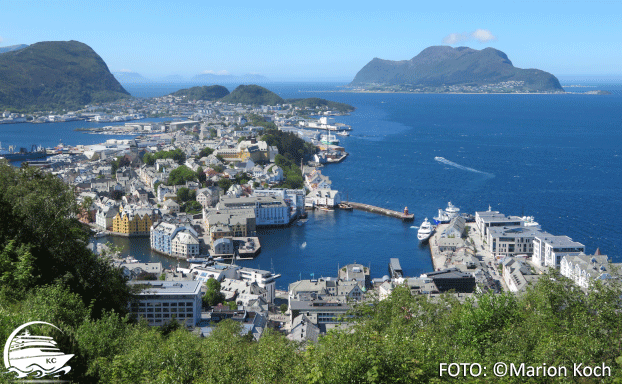 Ausflugstipps Ålesund - Blick vom Aksla auf Ålesund 