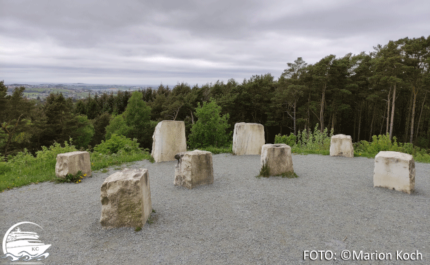 Ausflugstipps Stavanger / Mekjarvik - Gedenksteine beim Aussichtspunkt Ullandhaug