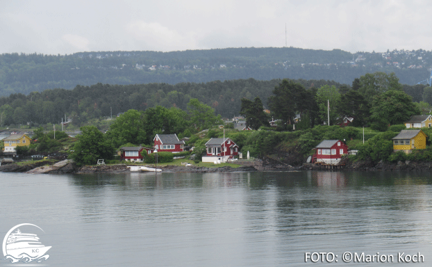 Anfahrt durch den Oslofjord