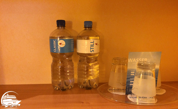 Wasser auf der Kabine ist NICHT im AIDA ALL INCLUSIVE enthalten