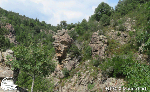 Ausflugstipps Ajaccio - Bizarre Felsformationen in der Prunelli-Schlucht