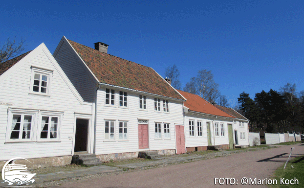 Ausflugstipps Kristiansand - Straßenzug im Freilichtmuseum Vest-Agder