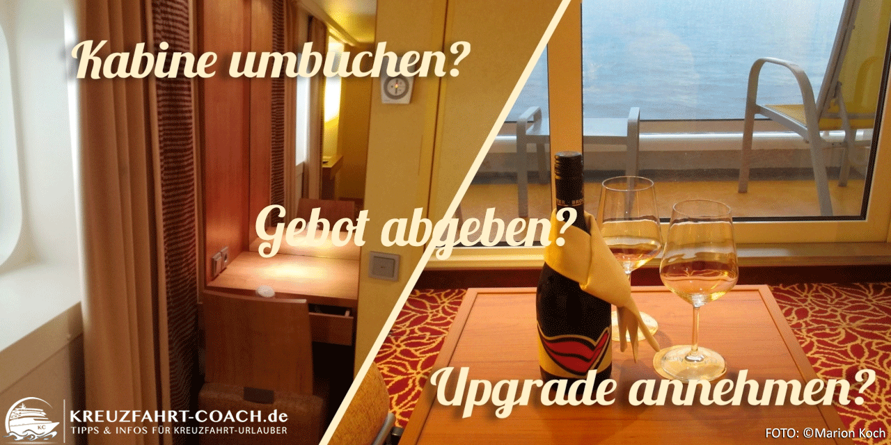 AIDA Kabine umbuchen und AIDA Kabinenupgrade Aktion