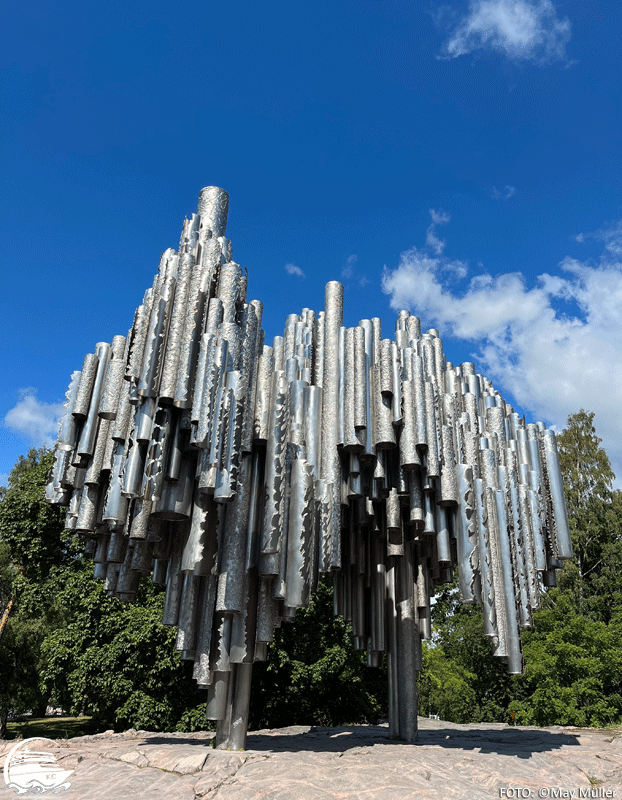 Helsinki Sehenswürdigkeiten - Sibelius-Monument in Helsinki