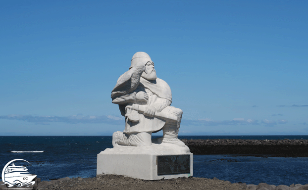 Ausflugstipps Reykjavik - Hrafna-Flóki Statue am Wikingermuseum