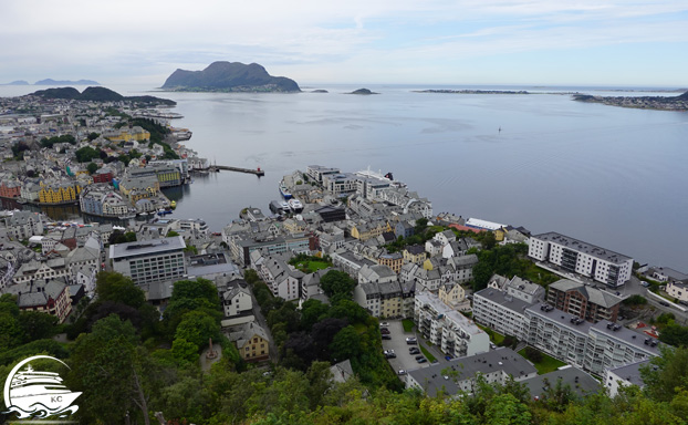 Ålesund Ausflug - Hausberg Aksla - Ausblick