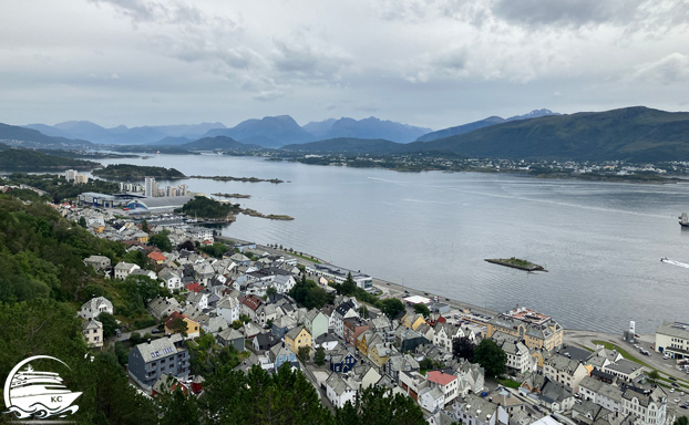 Ålesund Ausflug - Hausberg Aksla - Ausblick 