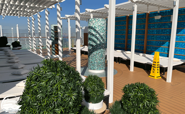 Aussenbereich der AIDA Lounge auf AIDAnova AIDA Lounge auf AIDAnova - Aussenbereich