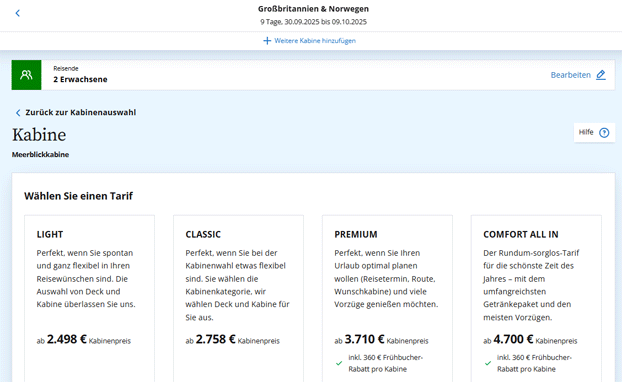 Screenshot AIDA Homepage - AIDA-LIGHT-Beispiel vom 17.07.2025 AIDA-LIGHT-Beispiel vom 17.07.2025