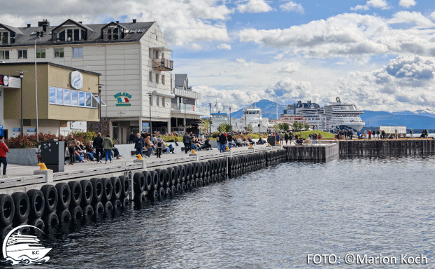 Molde Sehenswürdigkeiten - Teil der Uferpromenade