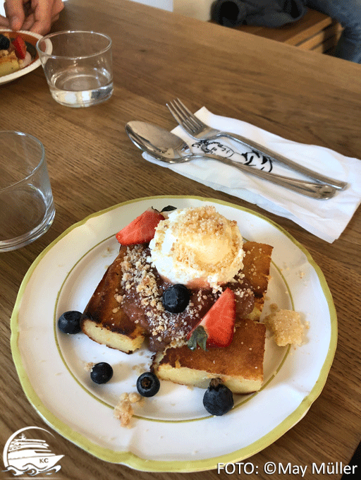 Åland-Pfannkuchen im Restaurant Harju