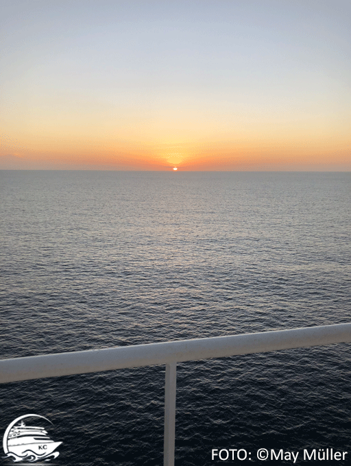 Sonnenuntergang an Bord Sonnenuntergang an Bord