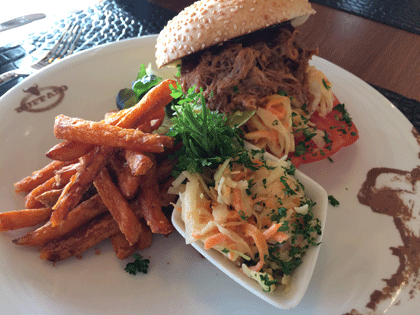 Pulled Pork Burger aus dem Buffalo Steak House