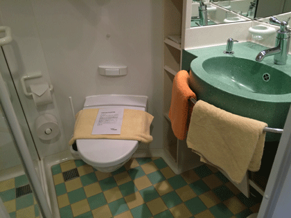AIDAaura Innenkabine - WC Bereich