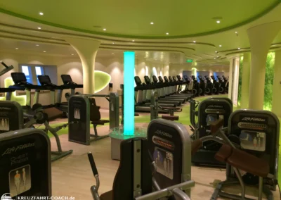 Fitnessbereich auf AIDAprima