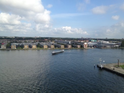 Blick vom Schiff auf Amsterdam