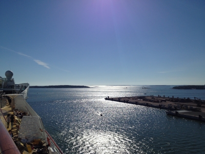 Die Ausfahrt Helsinki im Sommer