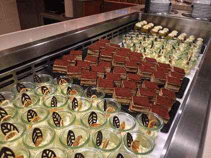Nachspeisen am Buffet