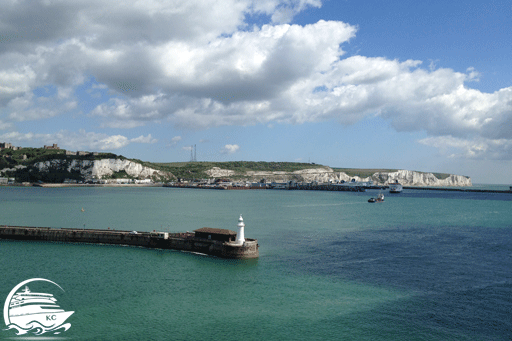 Blick auf die Kreidefelsen von Dover