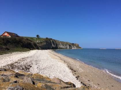 Die Küste in der Normandie im Sommer