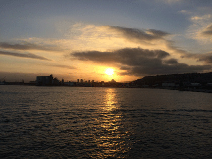 Sonnenuntergang in Barcelona